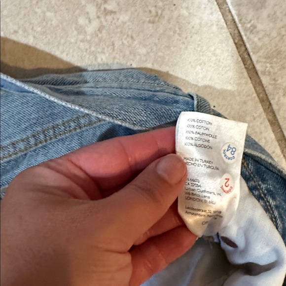 Free People Maggie Straight Ankle Crop Destroyed Jeans 27 Chewed Hem - Picture 4 of 7